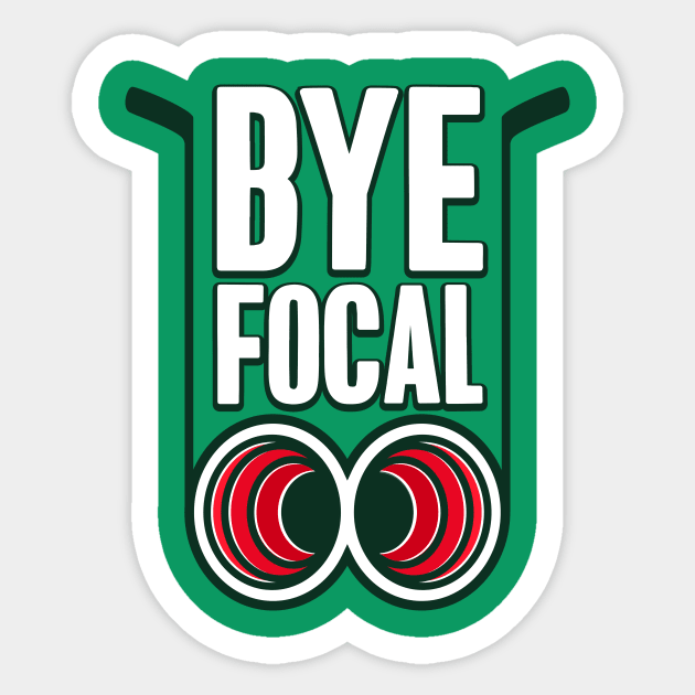 1971 - Bye Focal (Spectraflame Green) Sticker by jepegdesign